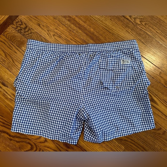 Polo Ralph Lauren Men’s Blue Checkered Swim Trunks Size XL - Picture 5 of 8